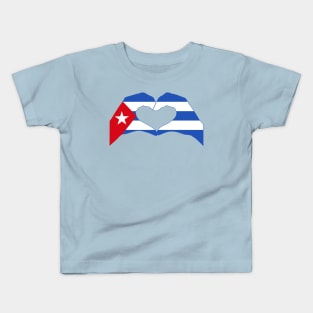 We Heart Cuba Patriot Flag Series Kids T-Shirt